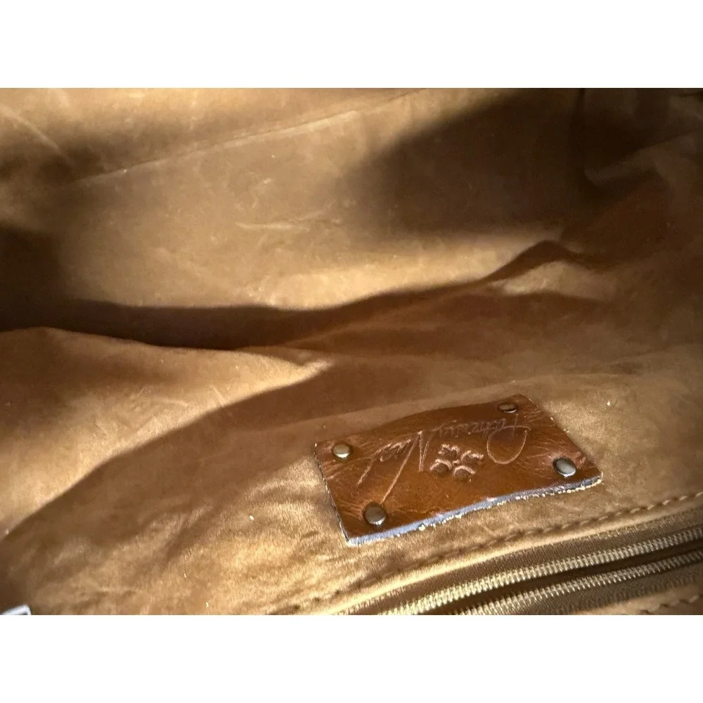 Patricia Nash FIORA Dome Satchel PURSE in IVORY TOOLED & FREE WALLET NWOT!